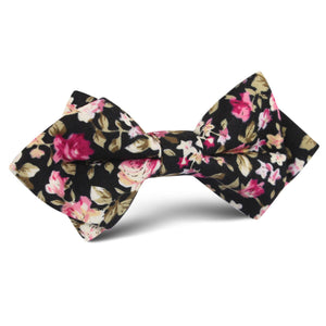 Bucharest Blossom Floral Diamond Bow Tie