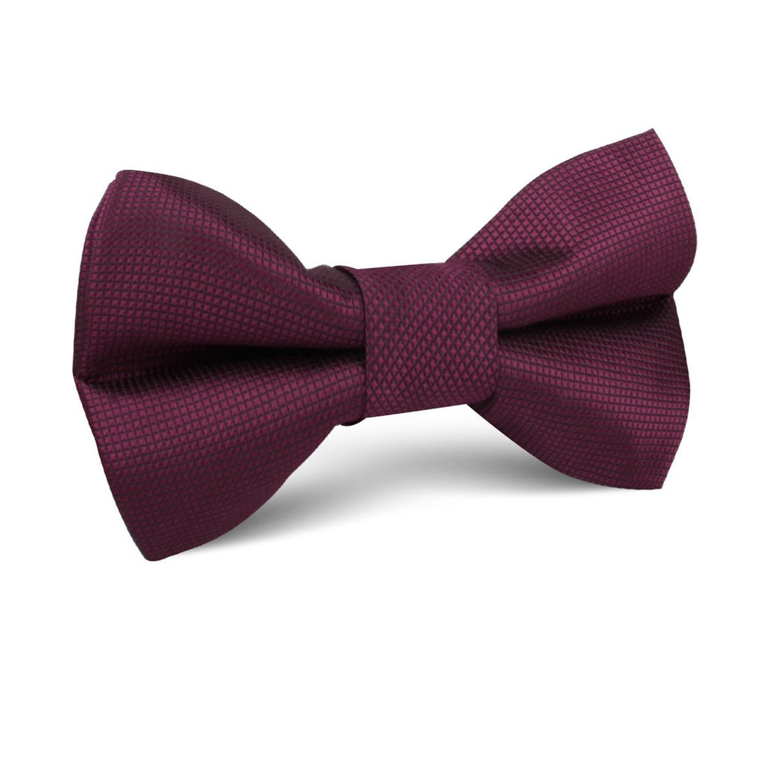 Budapest Burgundy Diamond Kids Bow Tie