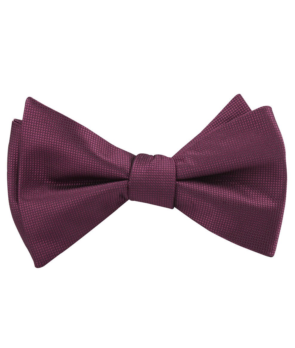 Budapest Burgundy Diamond Self Tied Bow Tie