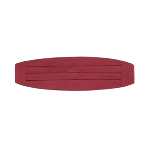 Burgundy Satin Cummerbund