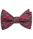 Burgundy Crocodile Dundee Self Tie Bow Tie