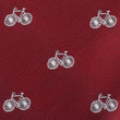 Burgundy French Bicycle Bow Tie Fabric