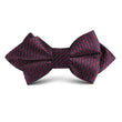 Burgundy Houndstooth Kids Diamond Bow Tie