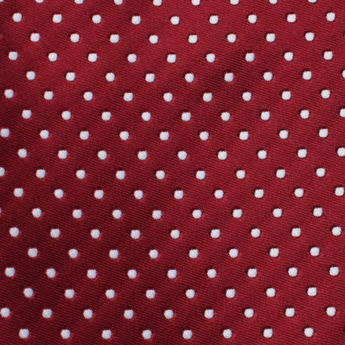 Burgundy Mini Polka Dots Pocket Square Fabric