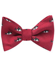 Burgundy Minke Whale Self Tie Bow Tie