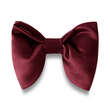 Burgundy Satin Butterfly Bow Tie