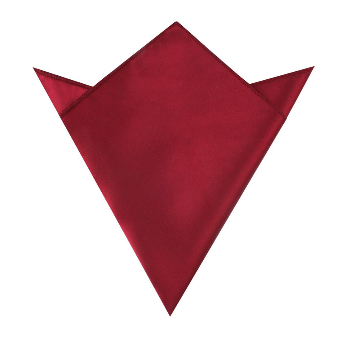 Burgundy Satin Pocket Square