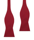 Burgundy Satin Self Bow Tie