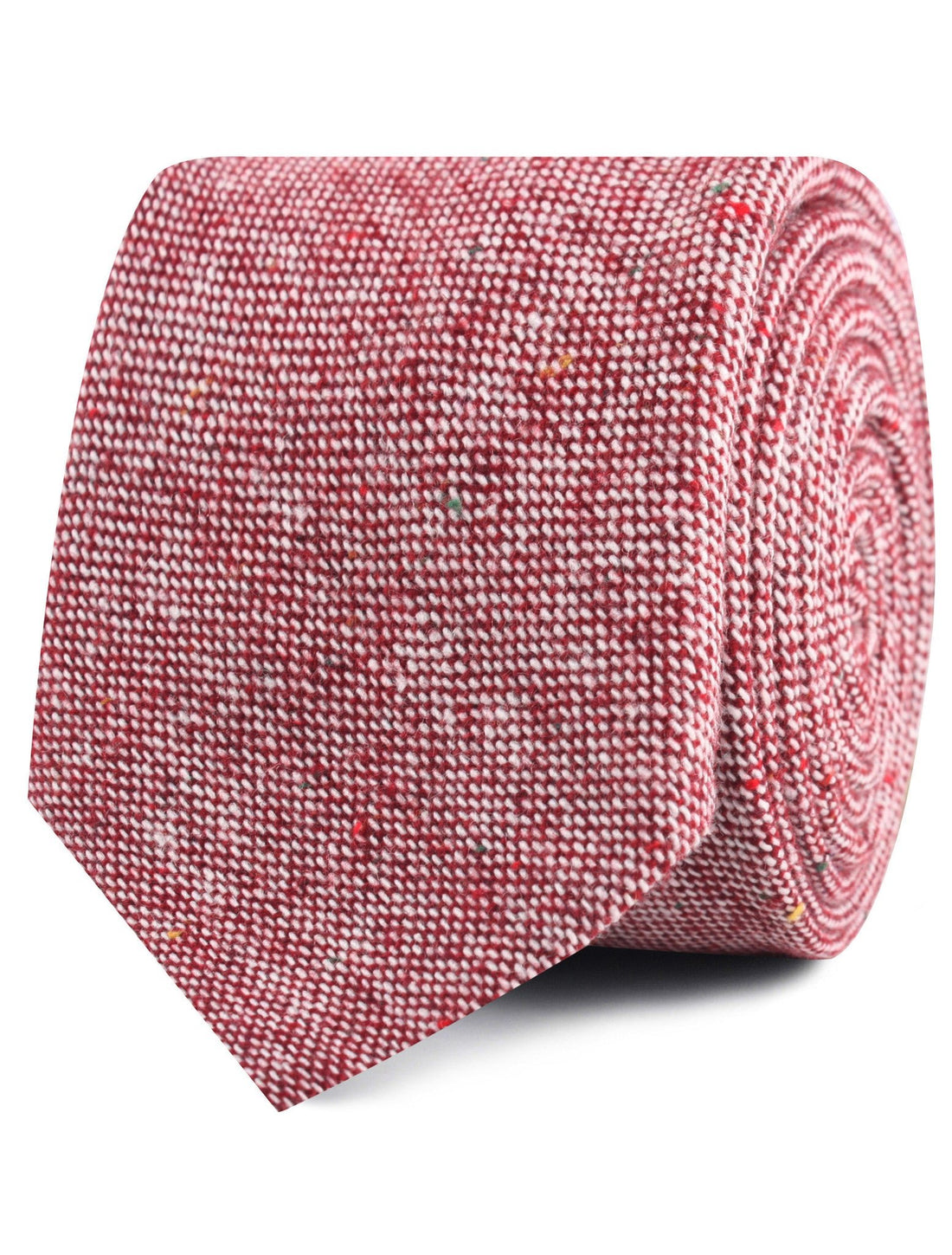 Burgundy Sharkskin Necktie