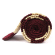 Burgundy Vanilla Knitted Tie Side Roll