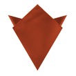 Burnt Orange Rust Weave Pocket Square