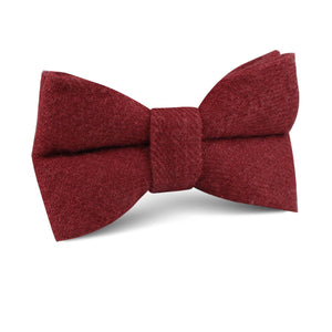 Cabernet Burgundy Linen Kids Bow Tie