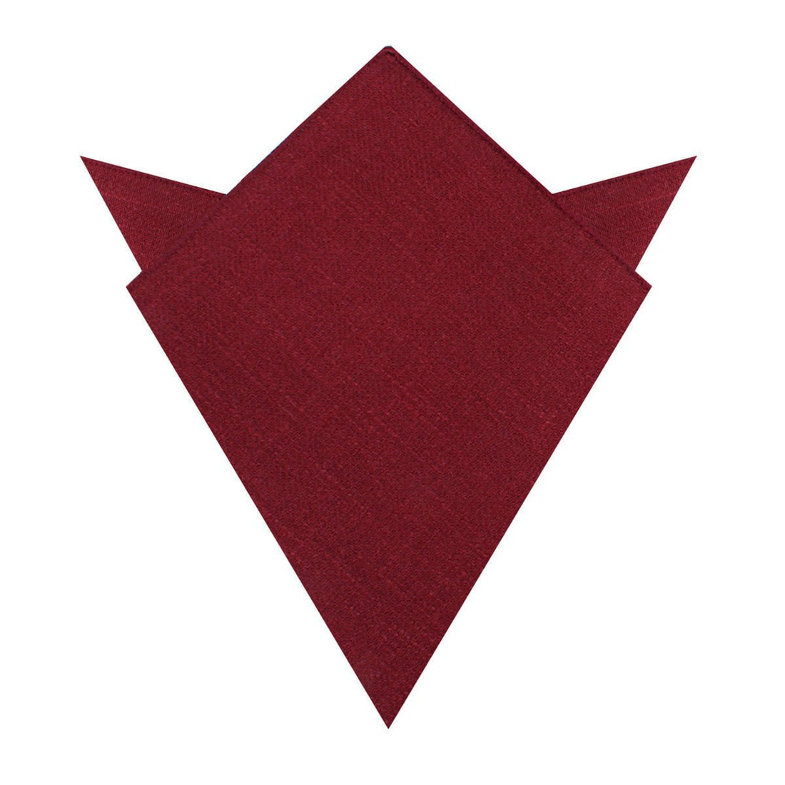 Cabernet Burgundy Linen Pocket Square