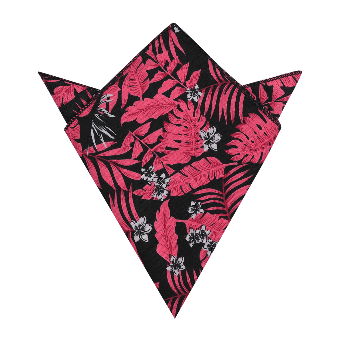 Cala d’Or Crimson Palm Pocket Square