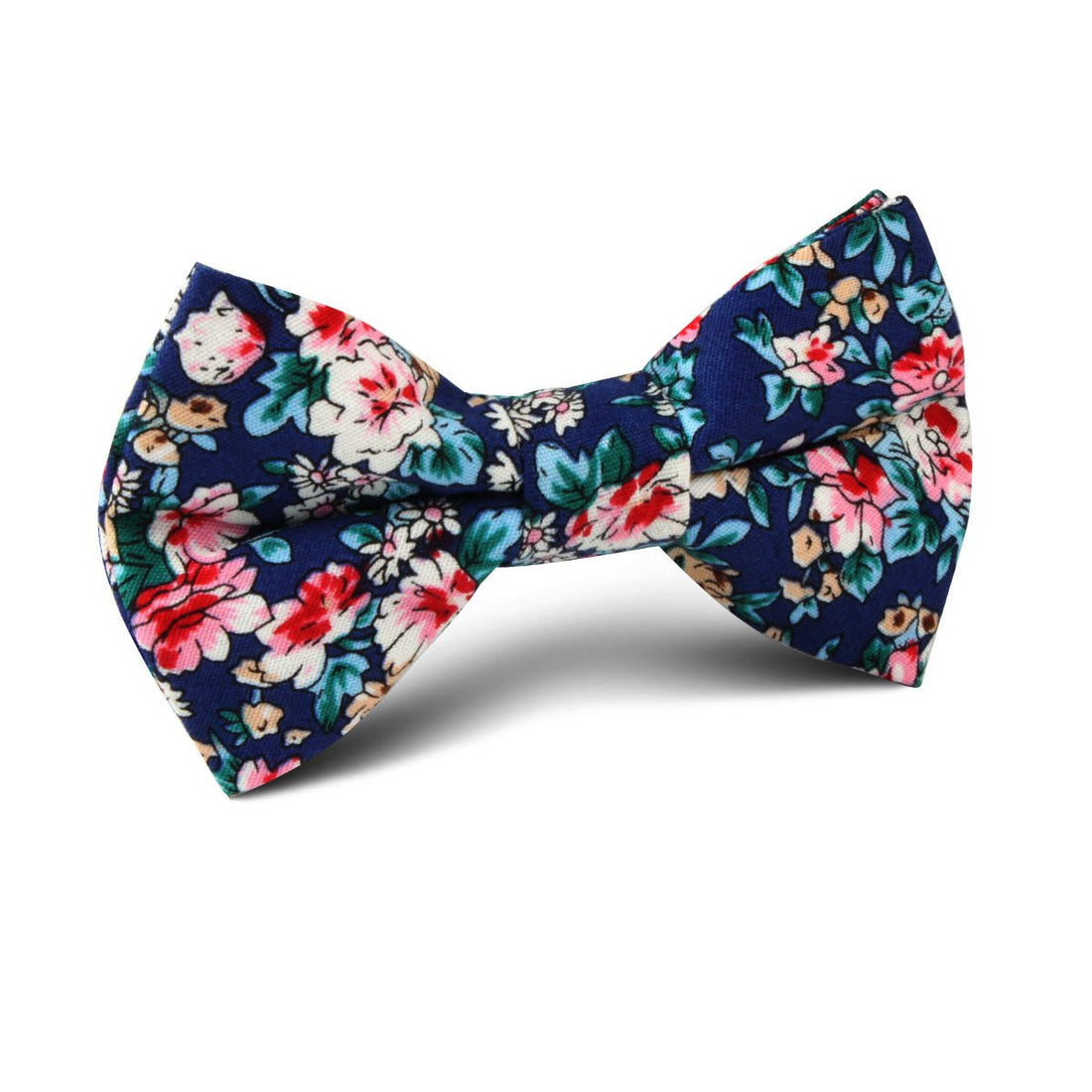 Cancún Blue Floral Kids Bow Tie