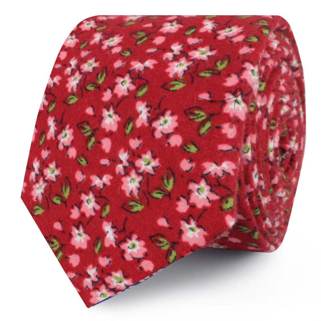 Cano Cristales Scarlet Floral Skinny Ties