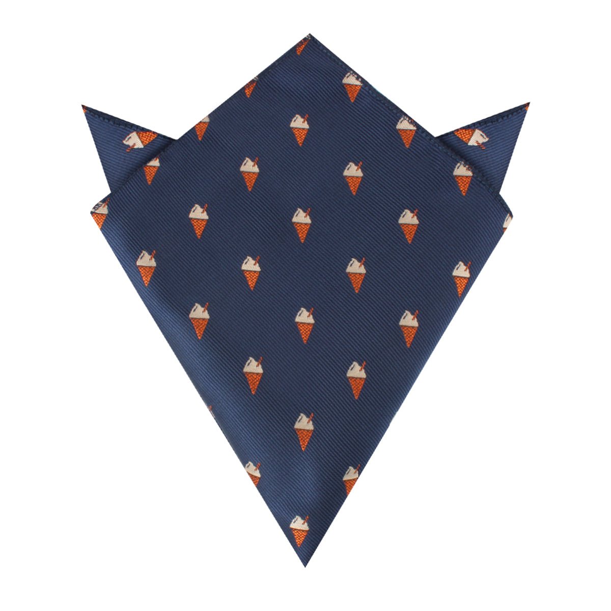 Cappuccino Ice Cream Cone Pocket Square