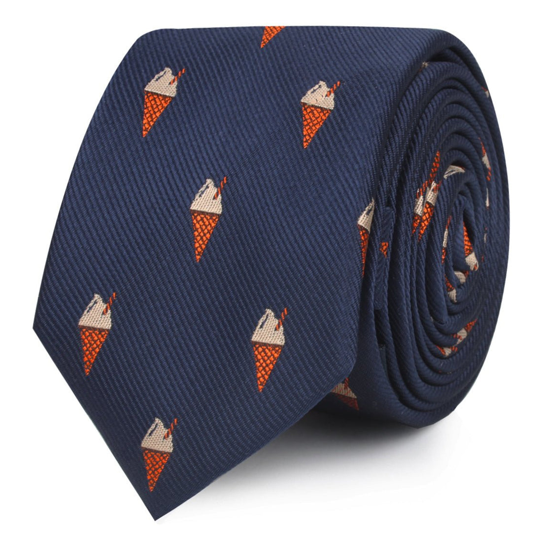 Cappuccino Ice Cream Cone Skinny Ties