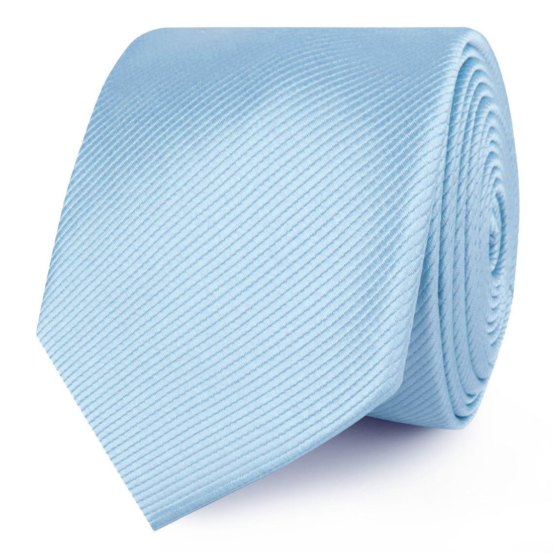 Capri Blue Twill Skinny Ties