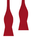 Carmine Red Twill Self Bow Tie