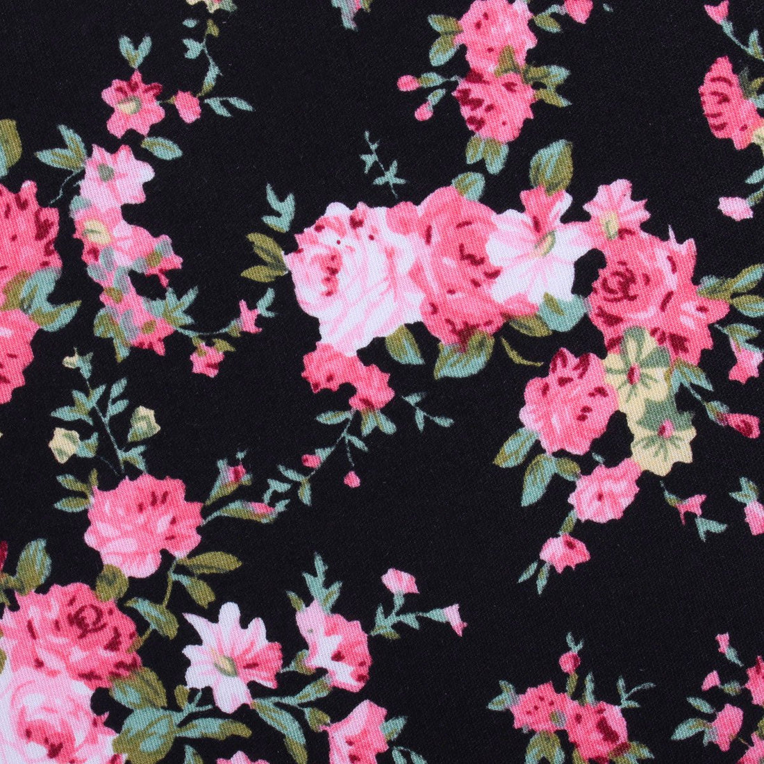 Carnation Floral Pink Fabric Pocket Square