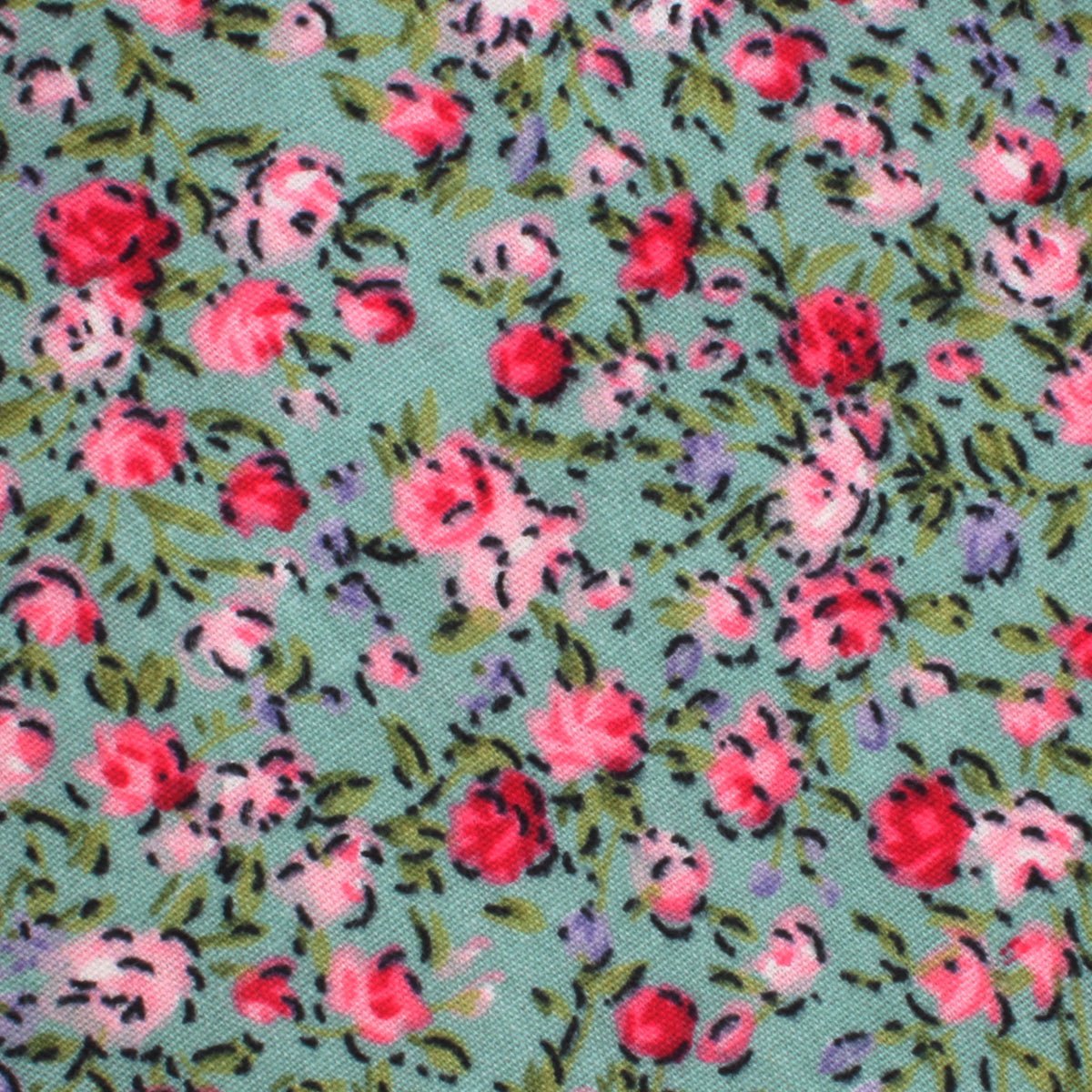 Centifolia Floral Roses Bow Tie Fabric