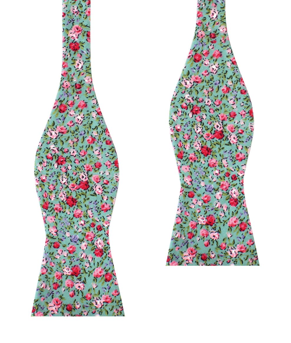 Centifolia Floral Roses Self Bow Tie