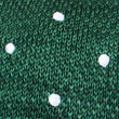 Chambray Green Polka Dot Knitted Tie Fabric