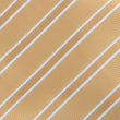 Champagne Gold Double Stripe Self Bow Tie Fabric