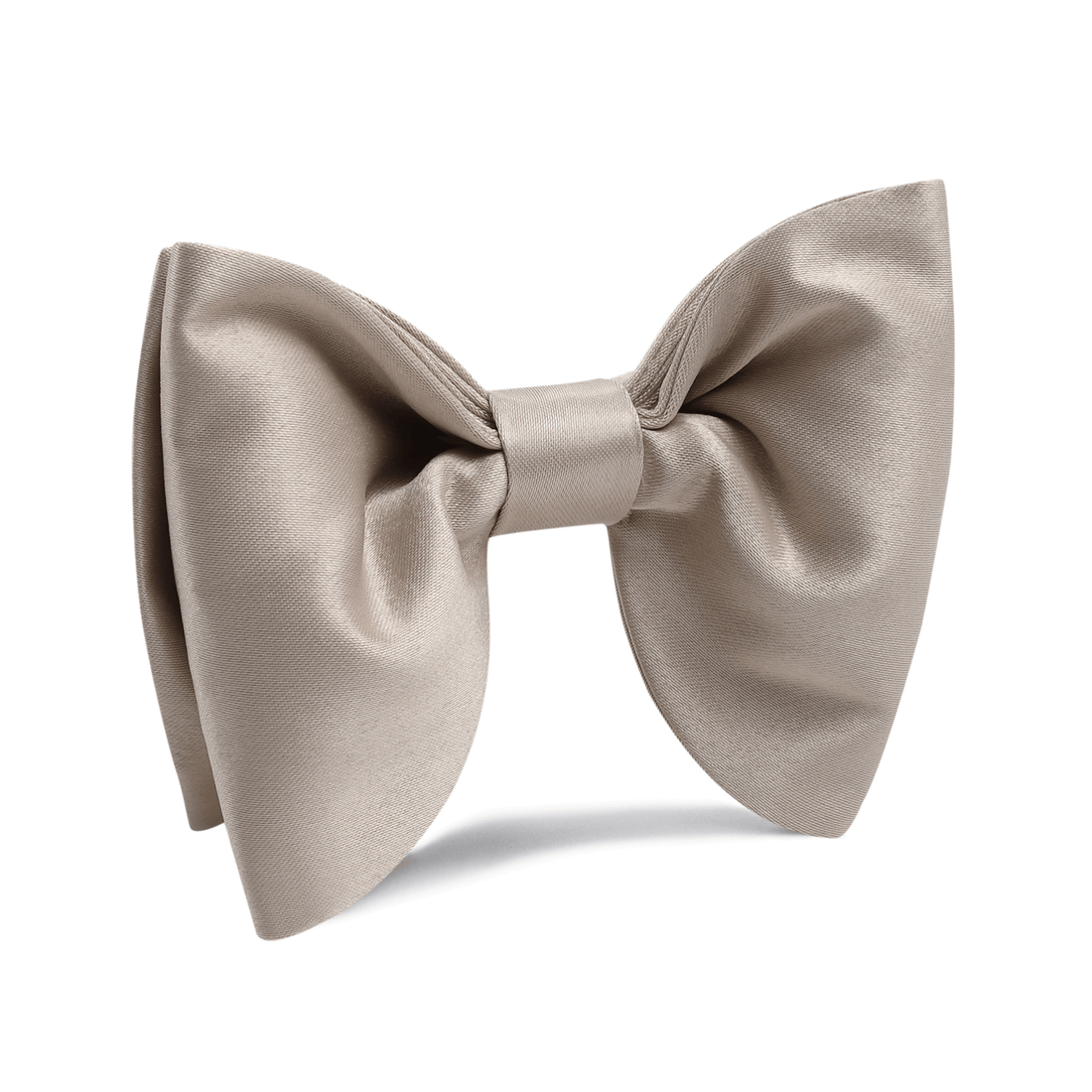 Champagne Satin Butterfly Bow Tie