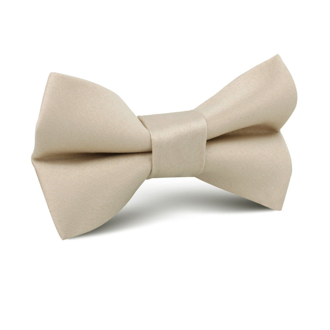 Champagne Satin Kids Bow Tie