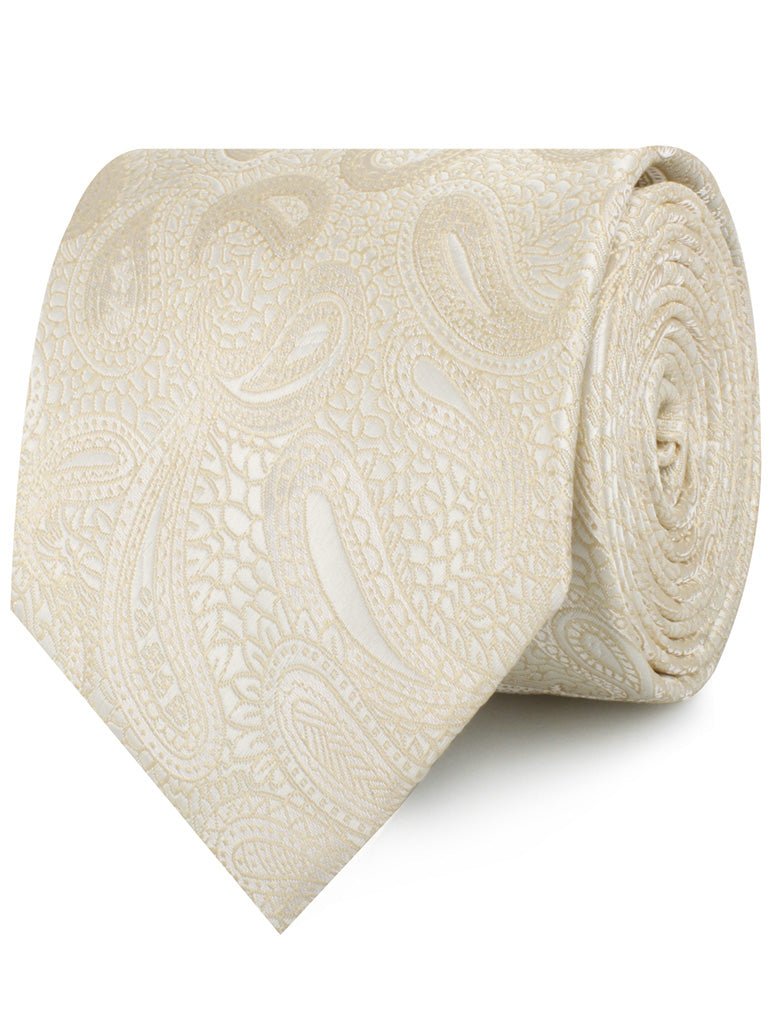 Champagne Desert Paisley Neckties