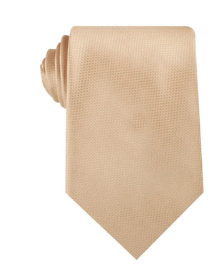 Champagne Gold Basket Weave Necktie