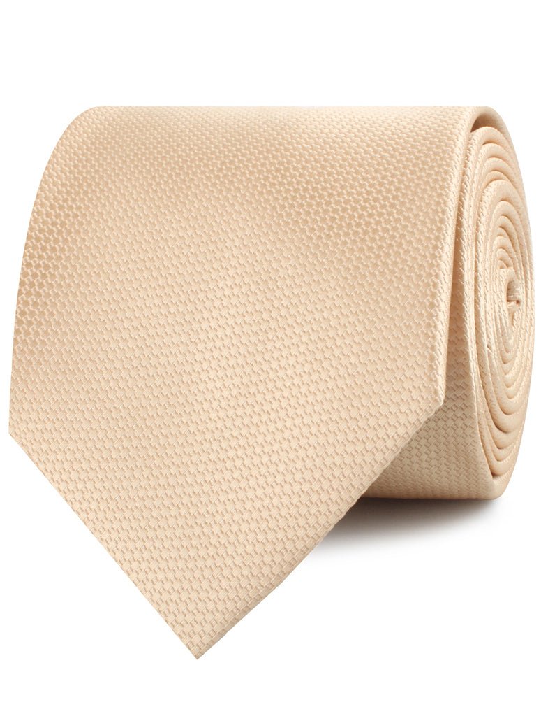 Champagne Gold Basket Weave Neckties