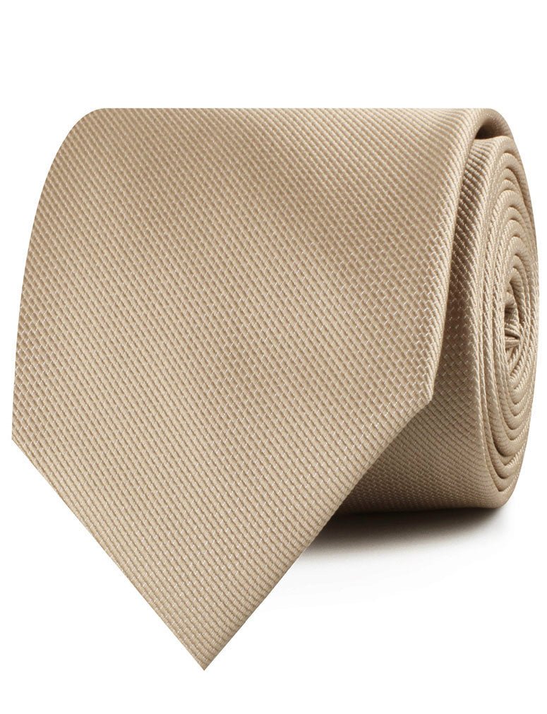 Champagne Gold Metallic Weave Neckties