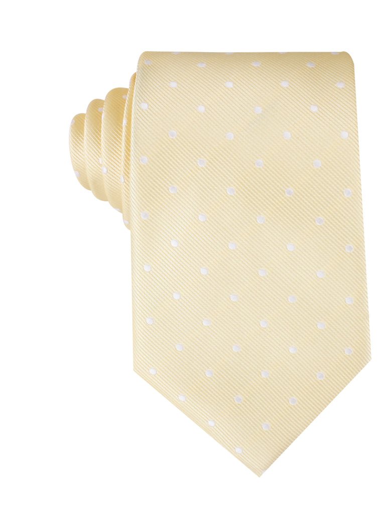 Champagne Polka Dot Necktie