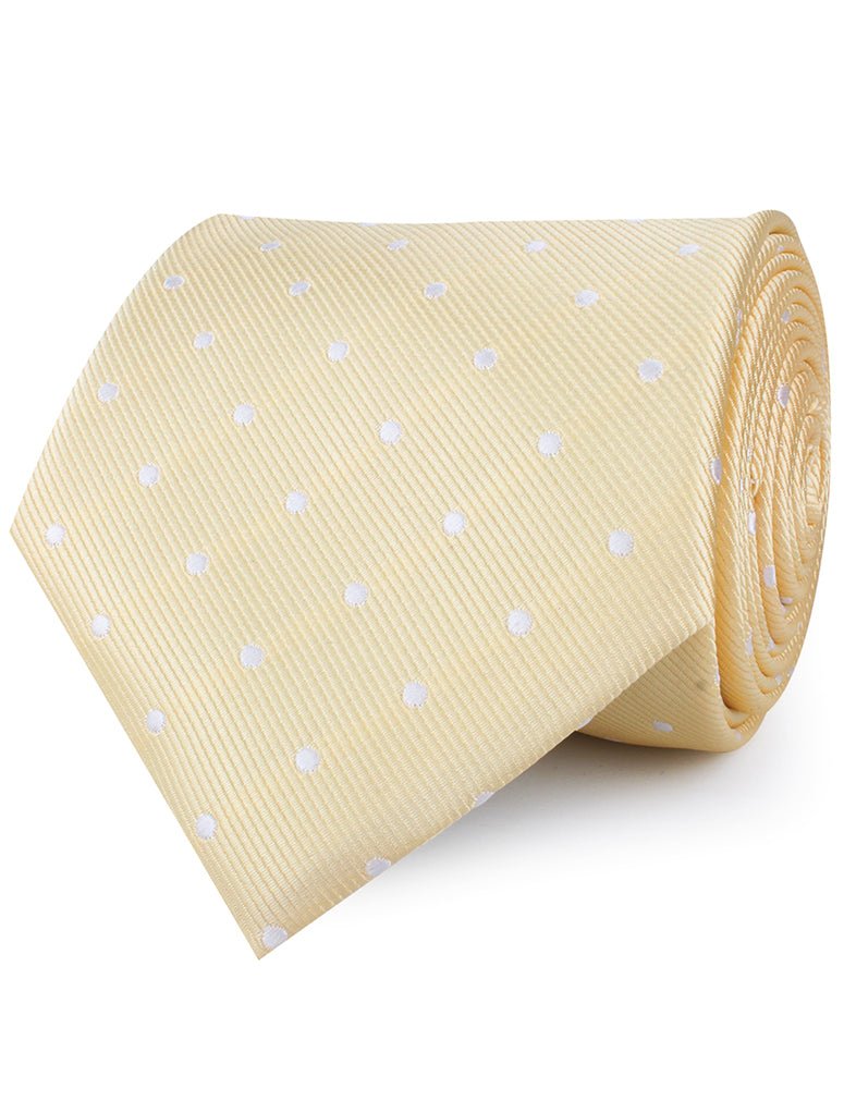 Champagne Polka Dot Neckties