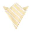 Champagne Stripe Pocket Square