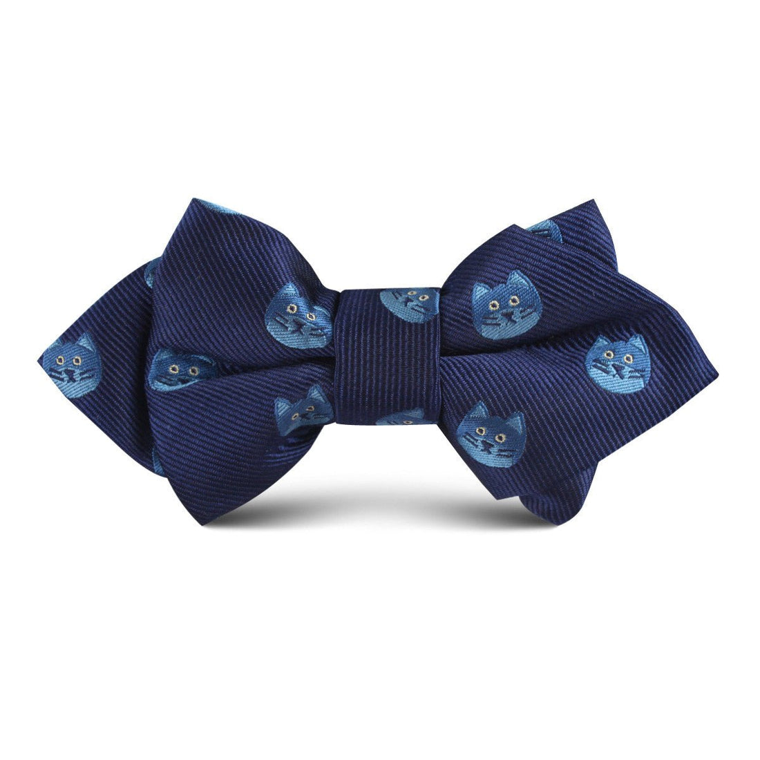 Cheshire Cat Face Kids Diamond Bow Tie