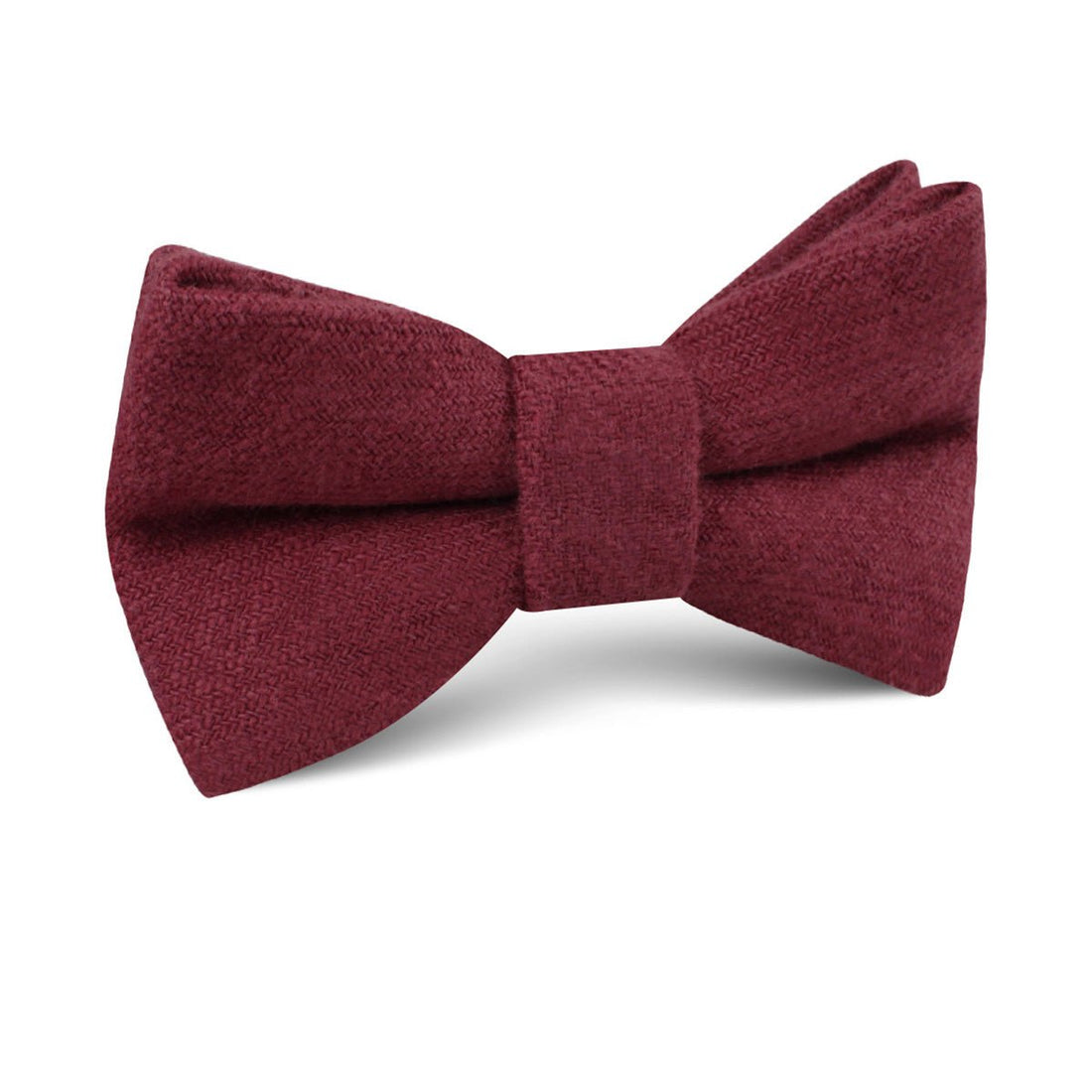 Chianti Maroon Linen Kids Bow Tie