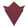 Chianti Maroon Linen Pocket Square