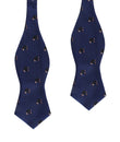 Chimpanzee Monkey Diamond Self Bow Tie