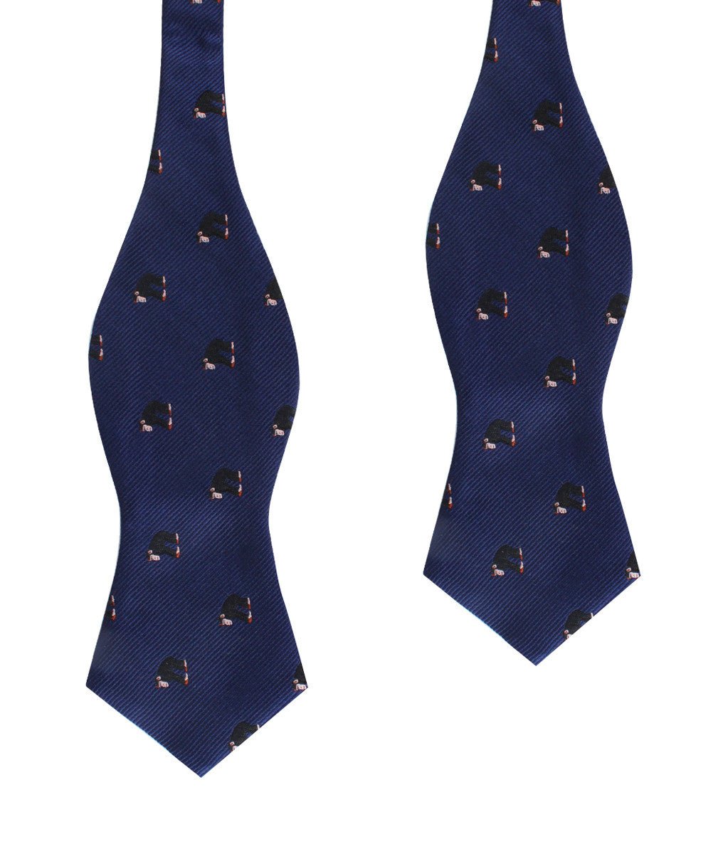 Chimpanzee Monkey Diamond Self Bow Tie