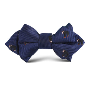 Chimpanzee Monkey Kids Diamond Bow Tie