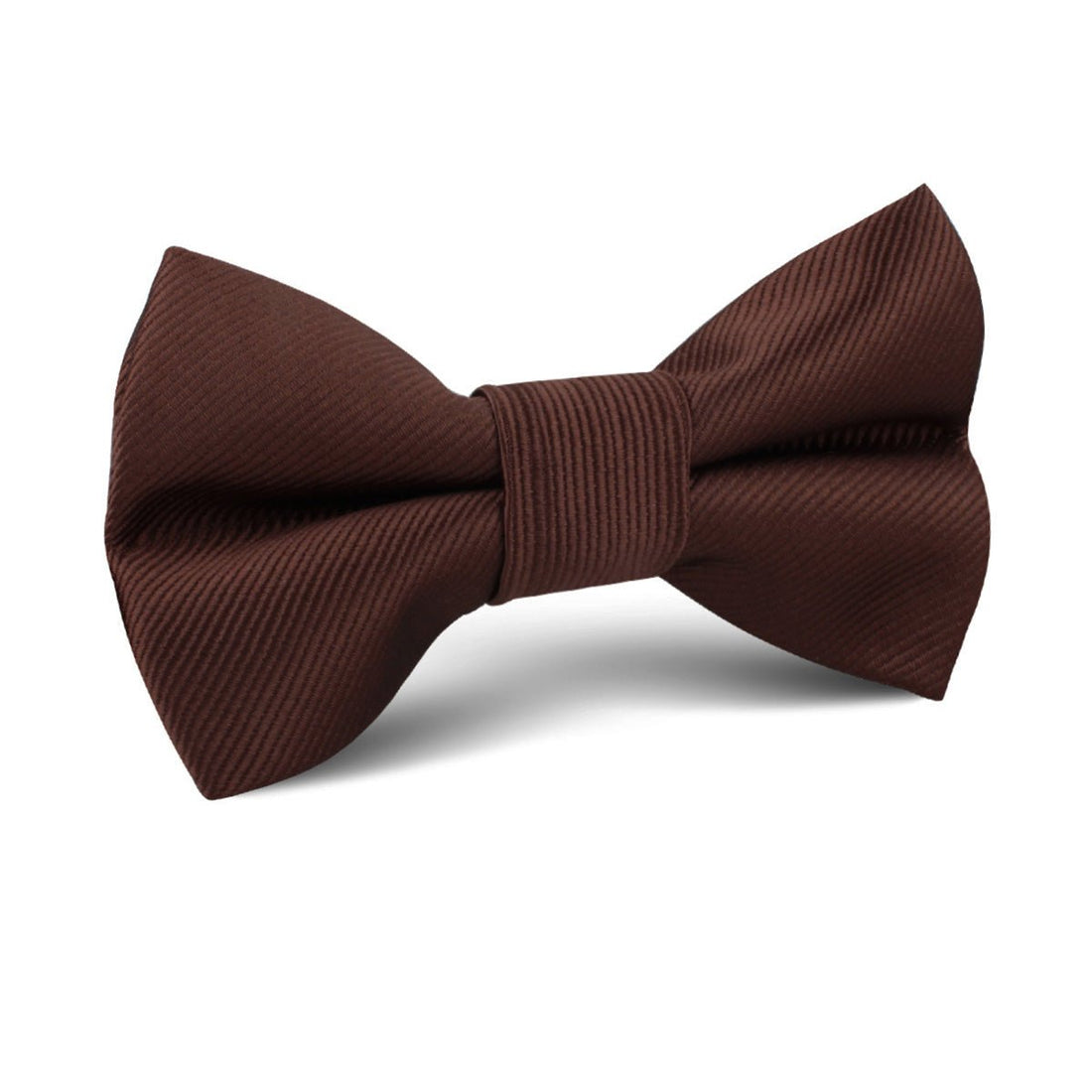 Chocolate Brown Twill Kids Bow Tie