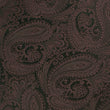 Cinnamon Brown Paisley Necktie Fabric