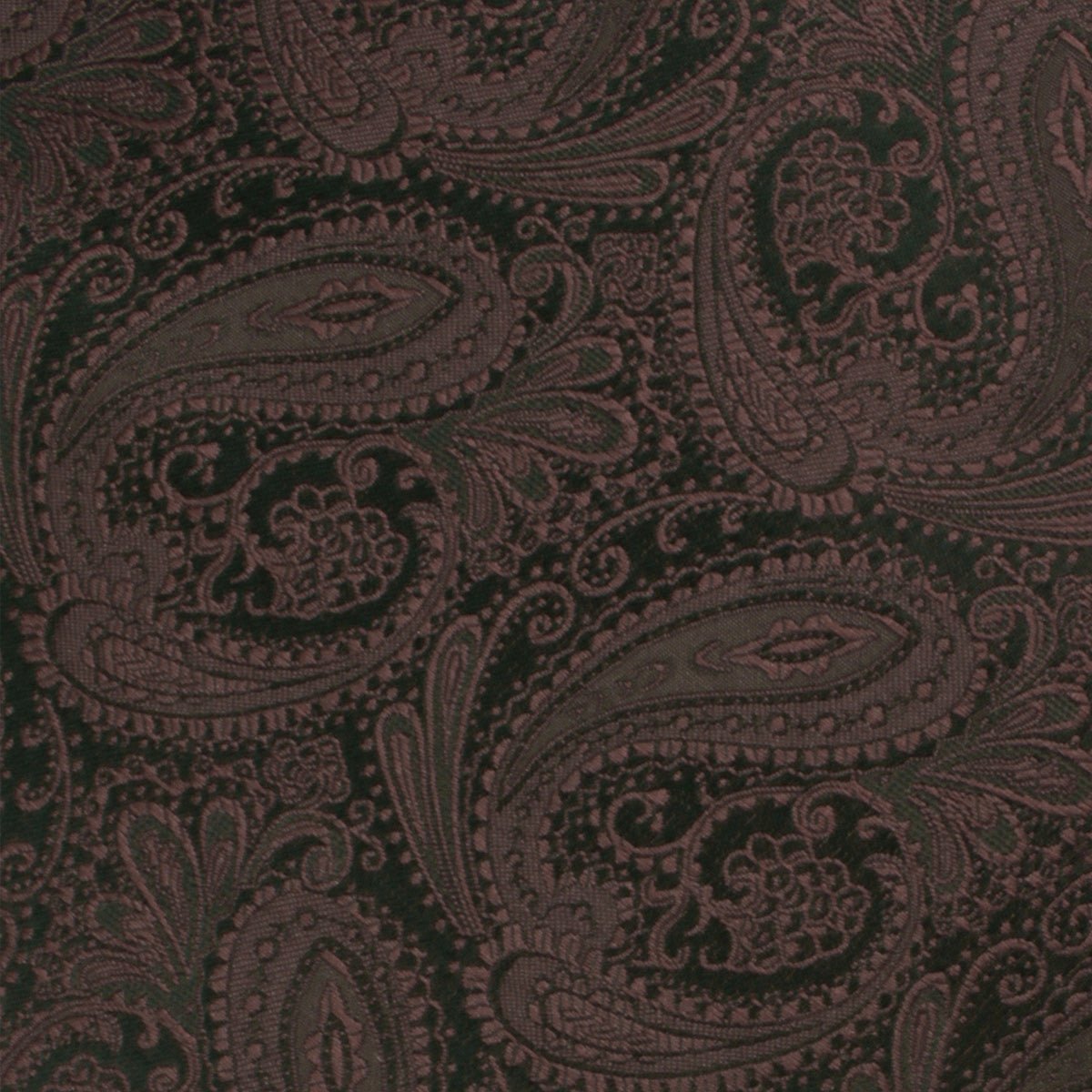 Cinnamon Brown Paisley Fabric Swatch