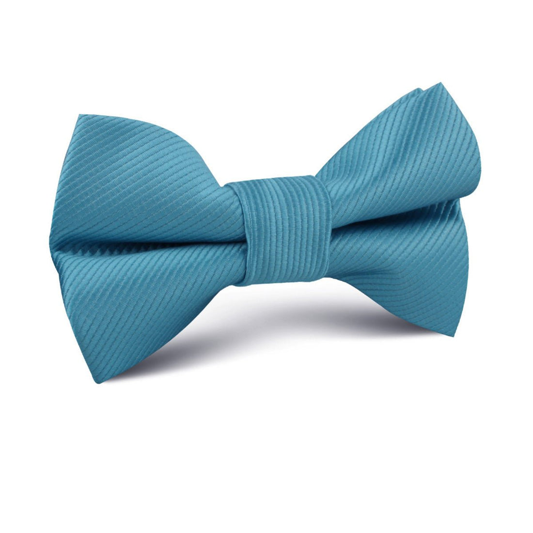 Coastal Blue Twill Kids Bow Tie