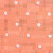 Coral Orange with White Polka Dots Fabric Necktie M142