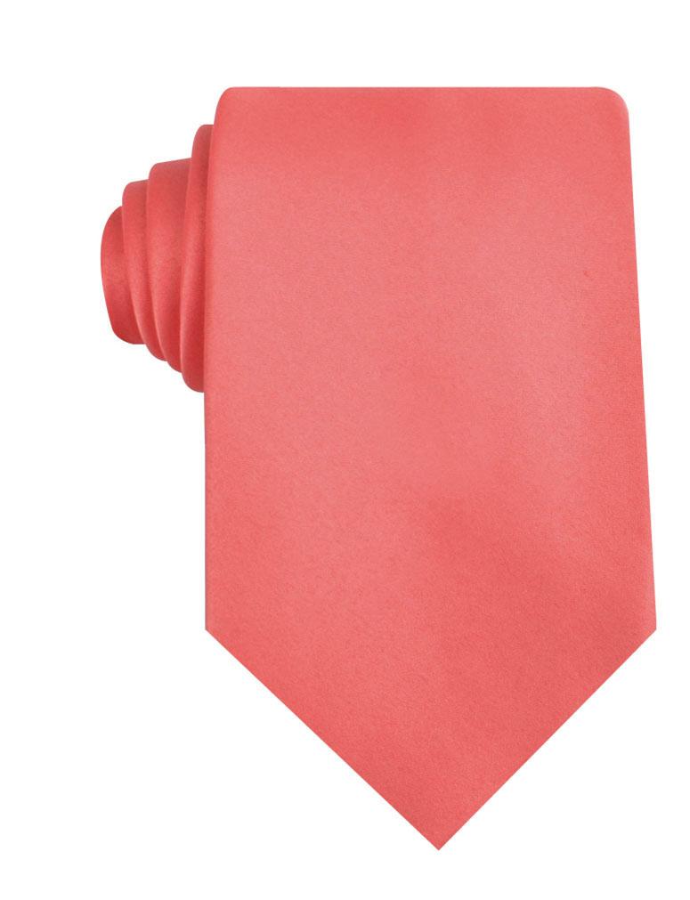 Coral Reef Satin Necktie